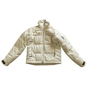 RLX Ralph Lauren Cream Wool Puffer Jacket Women's Medium